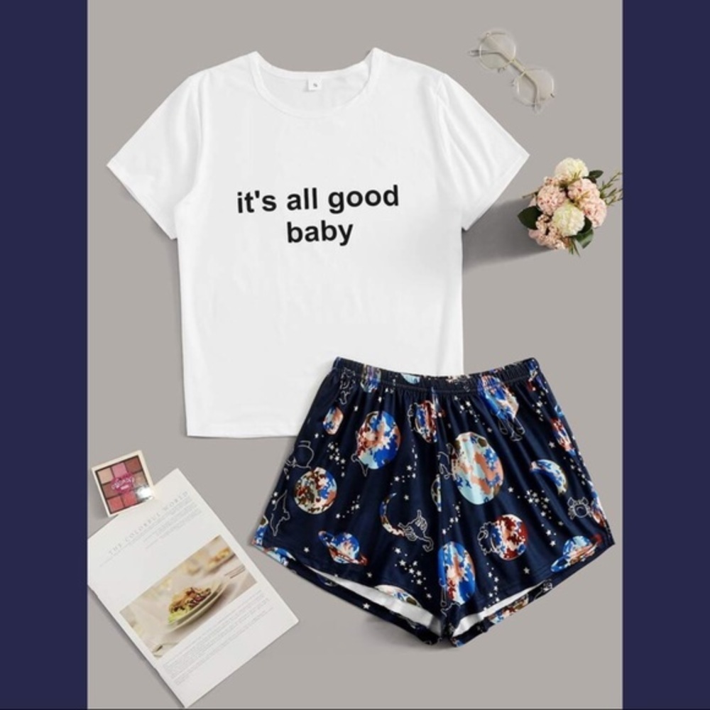 New Tee & Shorts Pajama Set